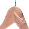 HANGERWORLD 10 Natural Cedar 44cm Wooden Top Jacket Coat Clothes