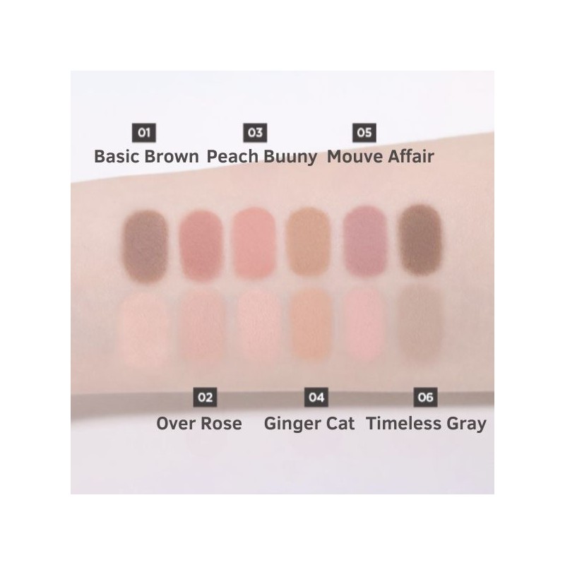 VDL Eyestain Essential Shadow Duo 2g, Color:01 Basic Brown