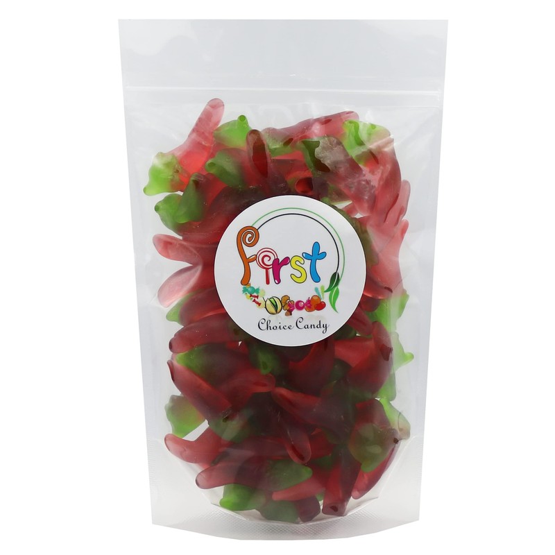 FirstChoiceCandy Red Hot Chili Peppers Spicy Gummy (2 Pound)