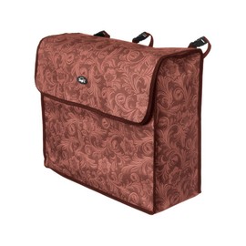 Tough-1 Blanket Storage Bag Brown Tooled Leather