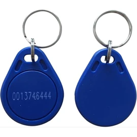RFID Key Fobs, 125KHz TK4100/EM4100 Proximity Tags, 100-Pack, Blue