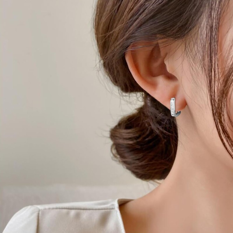 Free Bird Hoop Earrings, Popular 925 Silver, Hypoallergenic, Women's, Silver