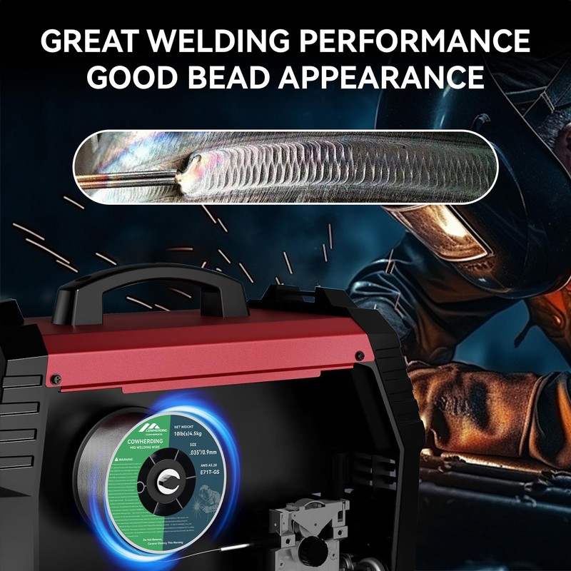 Flux Core Gasless MIG Wire, 0.035" Diameter E71T-GS Mild Carbon