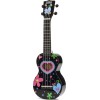 Mahalo MA1-HEBK Art Soprano Ukulele. Heart Graphic