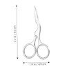 2pcs Eyebrow Grooming Set with Scissors and Comb for Women