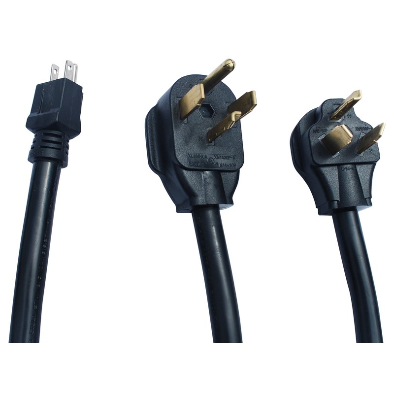 Couplago EV Charging Adapter Bundle, NEMA 14-30P,10-30P,5-15P to 14-50R Adapter,