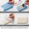 24Pcs Dot Line Pattern Stencils (8x4 Inches) – Reusable PET