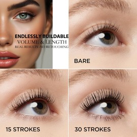 Mascara For Older Women 60 Plus,Tubing Mascara,Volume And Length,Telescopic,Waterproof Makeup,Trending Tiktok Items,With Eyelash Curler(2pc)