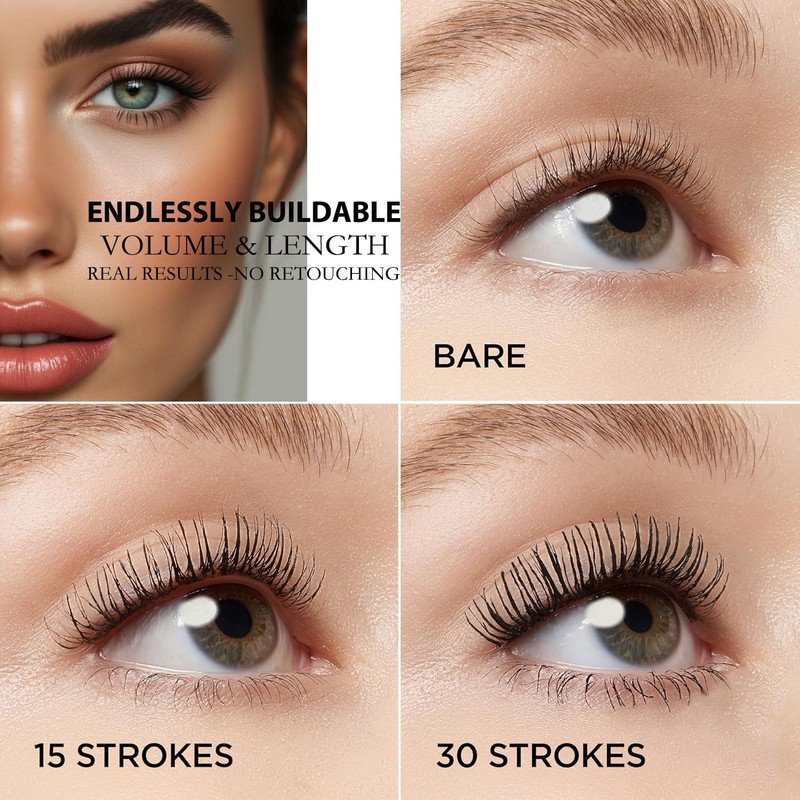 Mascara For Older Women 60 Plus,Tubing Mascara,Volume And Length,Telescopic,Waterproof Makeup,Trending