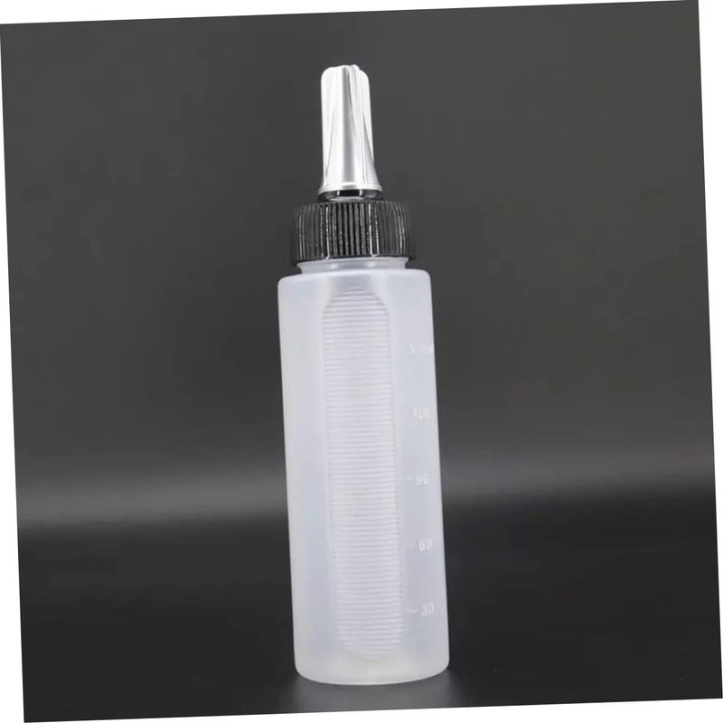 Healeved Hairdressing Scale Bottle Portable Measuring Rinse Bottle for Hair