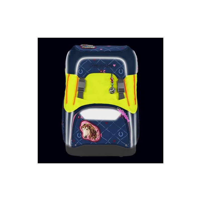 Step by Step LED Neon Pull-Over for Giant School Bag,