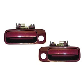 ADVANCE IGNITION Compatible with Toyota Front Left Driver side and Right 1997-2001 Camry Ruby Red 3L3 Outside Door Handle 1997 1998 1999 2000 2001