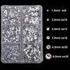 4000pcs Mixed Size Hot Fix Round Crystals Gems Glass Stones