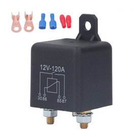 Starter Solenoid Car Start Relay Waterproof Brass Coil with Accessories DC 12V 120A
