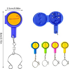 12pcs Fishing Knot Tying Tool, Protect from Fish Hooks, Tie Fishing Knots Easily, Cool Gadgets for Fishermen, Ice Fly Fishing, Fishing Accessories for Beginner Anglers (Chroma)