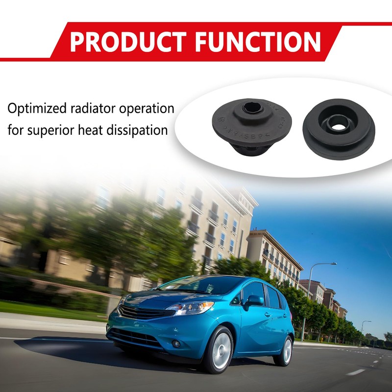 Icyhaws 4PCS Car Radiator Mount Bushing, Rubber Radiator Bracket Compatible