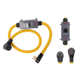 NEMA 6-50P to 14-50R 240V 50 Amp 3 Prong Male Plug to 50 Amp 4 Prong Female Outlet Receptacle Generator Welder Dryer Power Cord Adapter (6FT Switch)