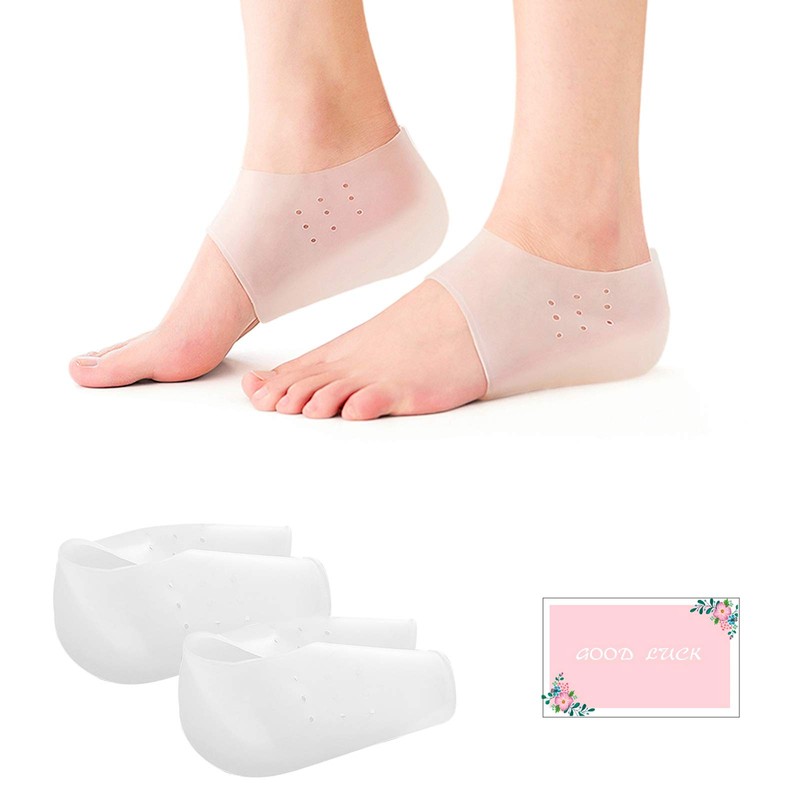 Invisible Height Increase Concealed Footbed Enhancers Soft Silicone Inserts, Half