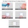 PETKNOWS 120 PCS Light Strip Mounting Clips White Self Adhesive