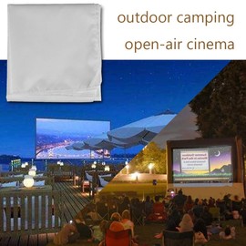 60-120 Inch Portable Projection Screen 16:9 White Synthetic Polyester Fabric Projector Curtain Foldable, Anti-Reflective(100inch)
