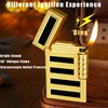 Cigar Lighters Soft Flame Lighter Retro Grinding Wheel Traditional Butane