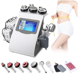 9 En 1 Mquina de Cavitacin, Dispositivo de Radiofrecuencia de Cavitacin 40K, Mquina de Belleza y Estiramiento de La Piel Todo El Cuerpo, Mquina...    