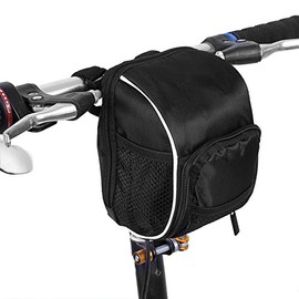 Souong Front Bicycle Frame Bag, Waterproof Handlebar Bag for Bicycle, High Capacity Tube Bag for Cycling, Mountain Biking, Bicycle with 3 x Buckles, 1 x Rain Cover