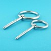 Eisenwaren2000 8 mm Wood Screw with Ring (Pack of 2)