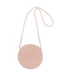 Yomietar Womens Small Round Straw Crossbody Bag Beach Shoulder Bag