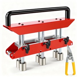 3-Station Metal Roofing Bender, 0-90° Angle Edge Roller, Large Radius Sheet Metal Bender Roofing Tool for Making 0.5”-5” (13-130mm) Bending, Suitable for Factory, Workshop, Home & Personal