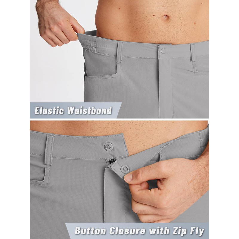 KEFITEVD Mens Shorts Summer Breathable Cargo Short Lightweight Golf Quick