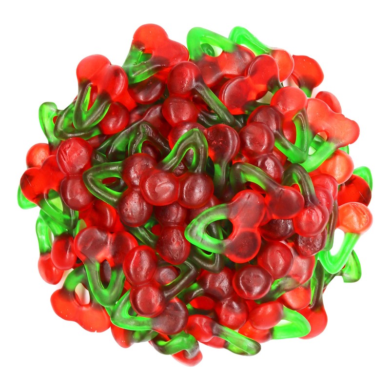 FirstChoiceCandy Gummy Fruit Candy (Happy Twin Cherry, 2 Pound)