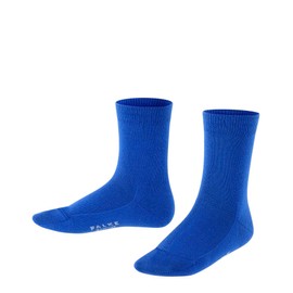FALKE Unisex Children's Family Socks Breathable Sustainable Organic Cotton Reinforced Children's Socks Short Durable Skin-Friendly Non-Slip Plain 1 Pair, Blue Cobalt Blue 6054