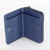 Logo Spark Men's Bi-fold Wallet, Round Zipper, Slim, Embossed, Embossed