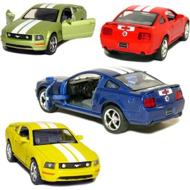 Kinsmart - 2006 Ford Mustang GT 1:38 Scale 5" Die Cast Metal Model Toy Car (4Set Race)