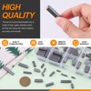 Rustark 140Pcs 16 Sizes Key Stock Keystock Assortment Kit Round
