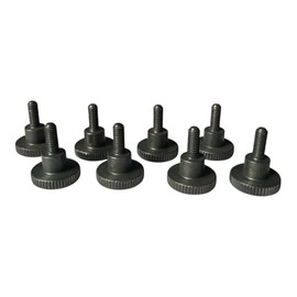 Precisiongeek Black Steel Knurled Screws DIN 464 (10, M3 x 6 mm)