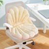 HOMBYS Shell Shaped Seat Cushion with Backrest, Cute Gaming Chair