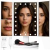 Retoo Espejo cosmético con iluminación LED plegable espejo de maquillaje