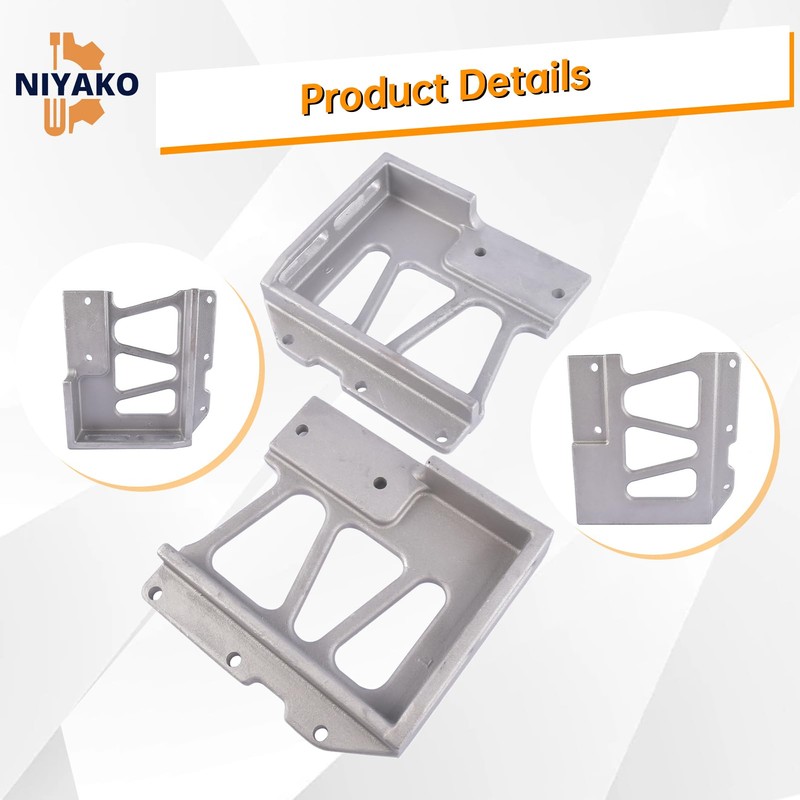 Niyako 13-04286L 13-04286R Pair Hinge Hood Upper Pivot Bracket Kit