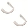 Merriway BH05371 (2 Pcs) Robe Hook Single Metal - Pack