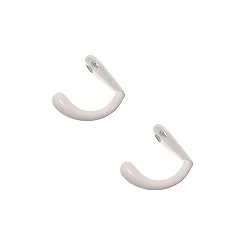 Merriway BH05371 (2 Pcs) Robe Hook Single Metal - Pack