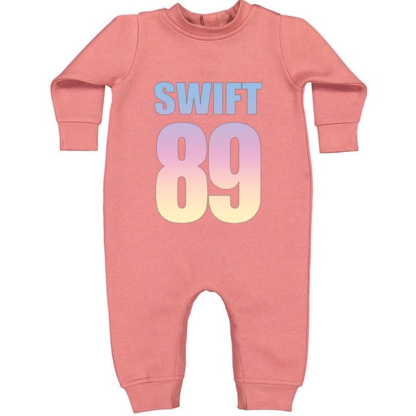 Fleece One-Piece Lover Era Swift 89 6 Months Mauve