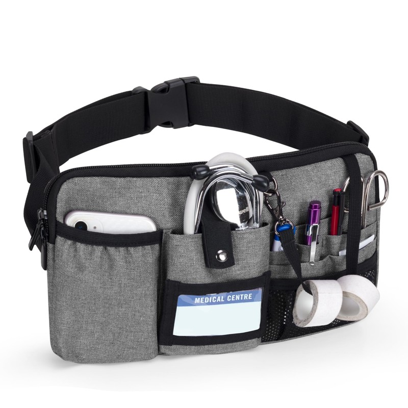 Trunab Utility Nurse Fanny Pack with 12 Essential Tool Pockets,