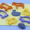 Strong Plastic Cookie/Dough Cutters - Pack of 6 Animal Shapes
