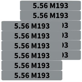 12 Pack Miaozhun 5.56 M193 Magazine Marking Bands 5.56 Caliber Identification (Gray-Black)