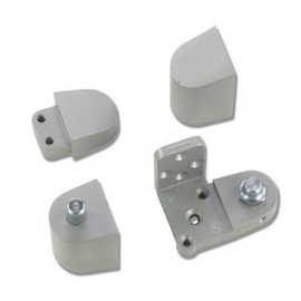 US Aluminum Style Storefront Door Pivot Hinge Set in Aluminum Finish - Choose Handing (Left Hand)