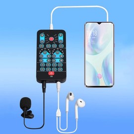 Ejoyous Stimmenverzerrer, Voice Changer Stimmenverzerrer Ger?t mit 8 Soundeffekten Sprachwechsler f??r Mobiltelefone Computer DJs Musikstudioaufnahmen