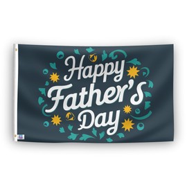 Happy Fatherâ€™s Day Flag - 3x5 ft High-Durability Polyester Fade-Resistant, Weatherproof Outdoor/Indoor Banner