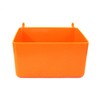 JSP Manufacturing Small Plastic Orange Pegboard Storage/Part Bins (5)